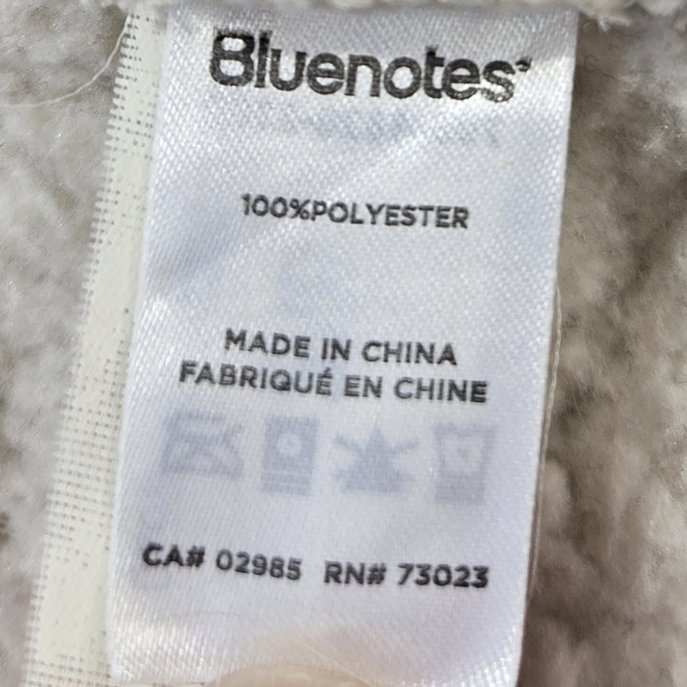 Bluenotes Off White Sherpa Vest Size Small Womens GUC - Picture 9 of 10